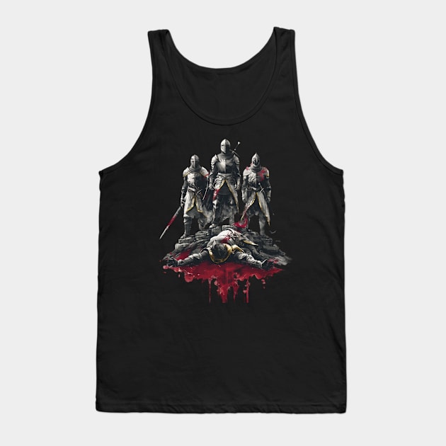 Dark Souls Sinister Secrets Tank Top by Skeleton. listening to music